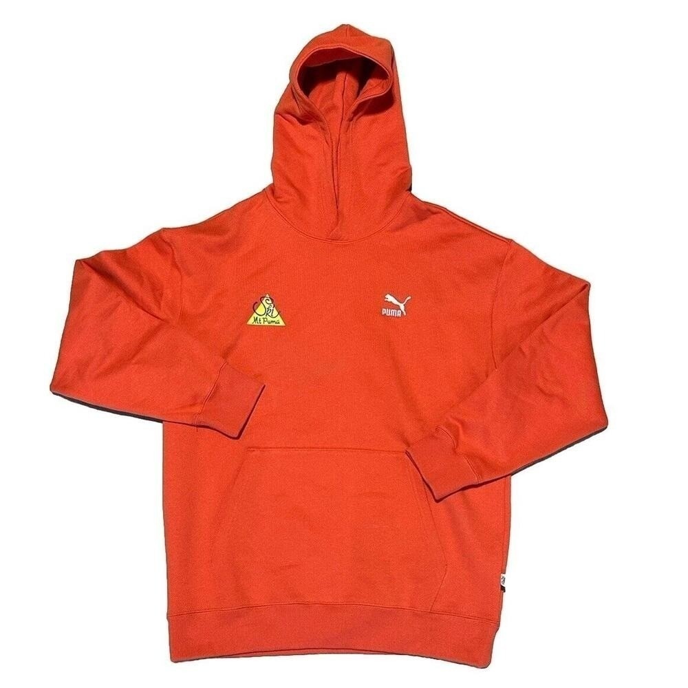 Puma The Neverworn II Hoodie (620845-39) Men's Heavy Orange Sweatshirt Sz M